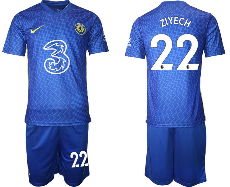 Men 2021-2022 Club Chelsea FC home blue #22 Nike Soccer Jersey